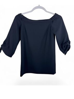 Tibi New York Black Off The Shoulder Tie Cuff Mini Dress Cocktail Party Chic 6